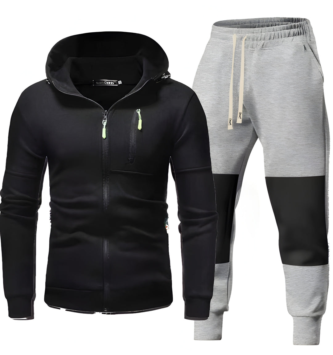 Heren Trainingspak | Sportieve Hoodie & Joggingbroek | Functionele Ritszakken | Kleding
