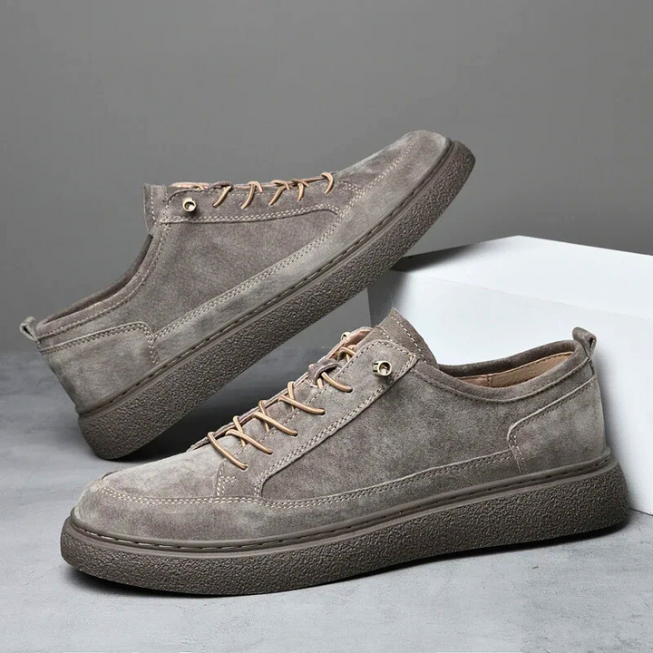 Heren Suède Sneakers | Ademend & Handgemaakt | Casual Wandelschoenen voor Buiten