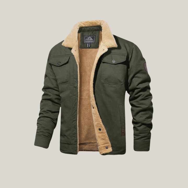 Teddy-fleece gevoerde herenjas voor ultieme warmte en stijlvol comfort | Mason