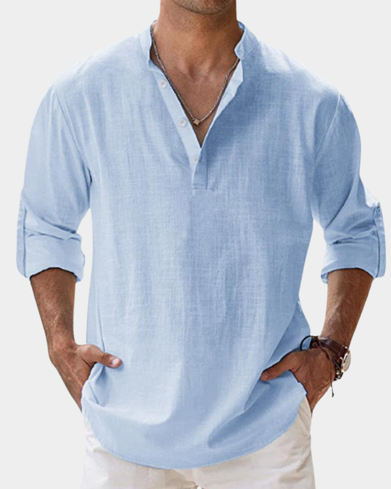 Heren Shirt | Straight | Lange Mouw | Zomer