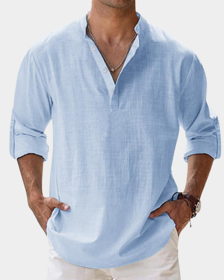 Heren Shirt | Straight | Lange Mouw | Zomer