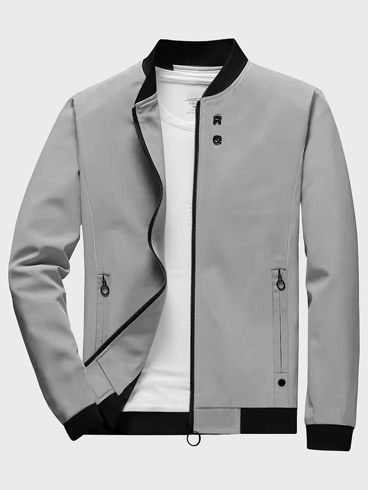 Heren Jas | Klassiek Design met Opstaande Kraag | Lichtgewicht & Wasbaar