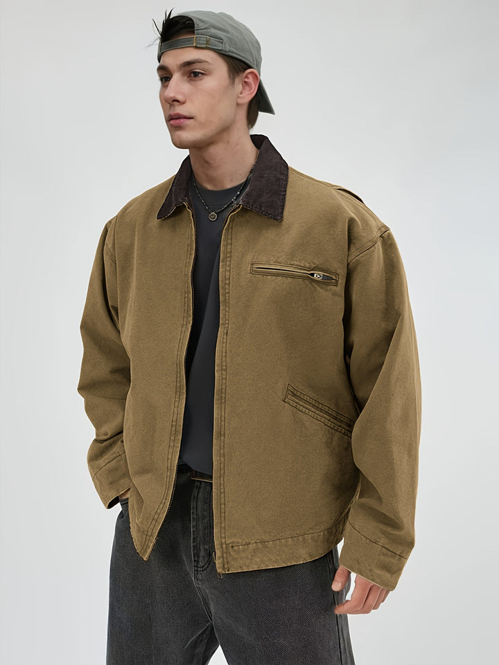 Heren Jas | Retro | Met Rits | Lente