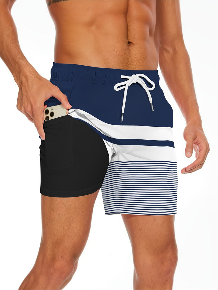 Heren Strandshorts | Casual & Bedrukte Polyester | Perfect voor Zomerse Dagen
