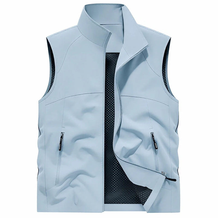 Heren Bodywarmer | Slimfit | Hoge Kraag | Zomer
