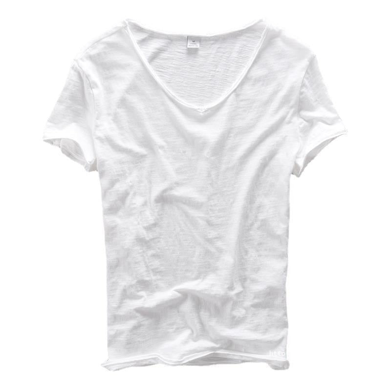 Heren T-shirt | Diepe V-Hals | Ademend & Lichtgewicht | Katoenmix