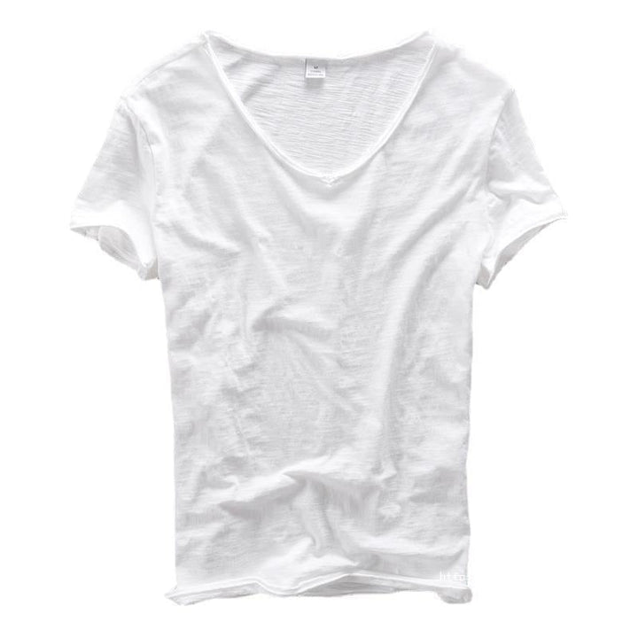 Heren T-shirt | Diepe V-Hals | Ademend & Lichtgewicht | Katoenmix