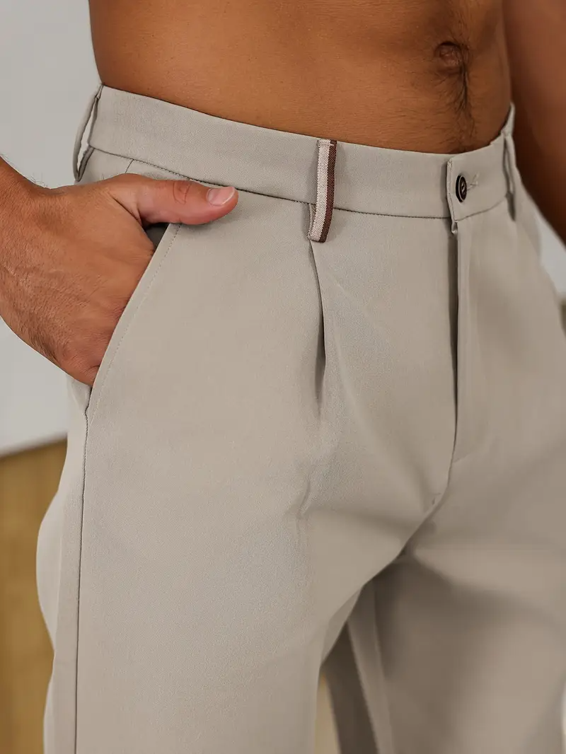 Elegante zakelijke herenbroek met comfortabele pasvorm en moeiteloos raffinement | Thomas