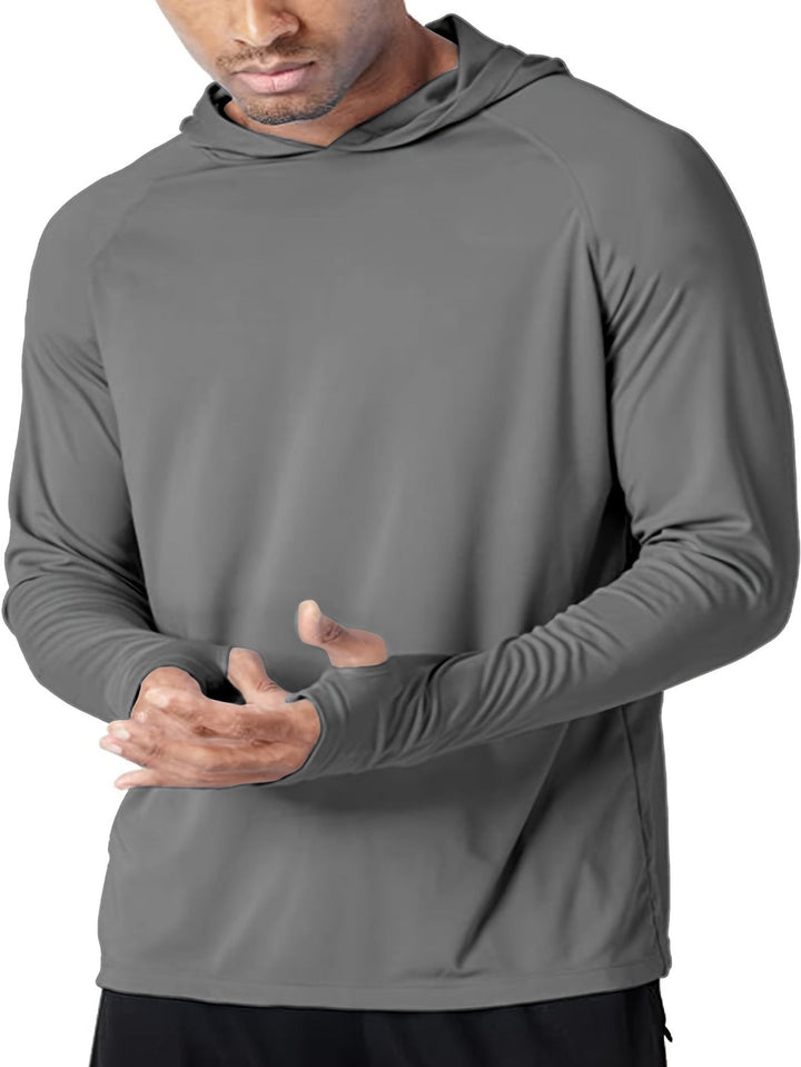 Heren Shirt met Capuchon | Sneldrogend & Ademend | Lichtgewicht Polyester