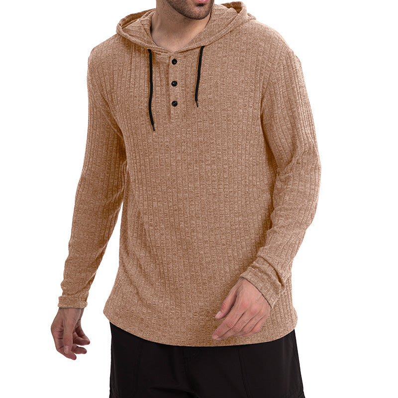 Heren Overhemd | Stretch & Kleurblokken | Capuchon & Knoopdetail | Casual & Sportief