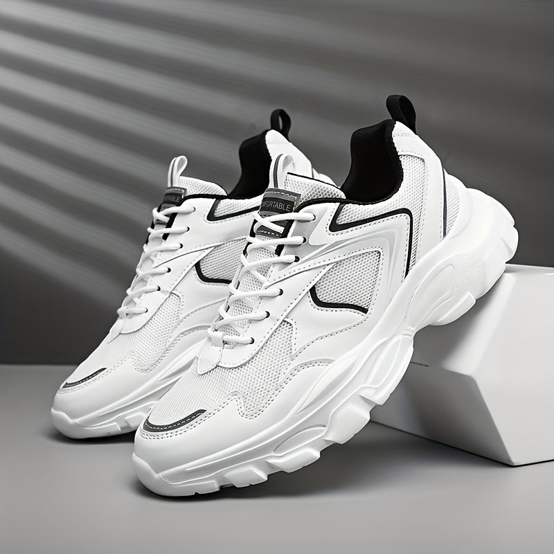 Heren Sportsneakers | Preppy Stijl & Ademend Mesh | Comfortabel & Casual | EVA Zool
