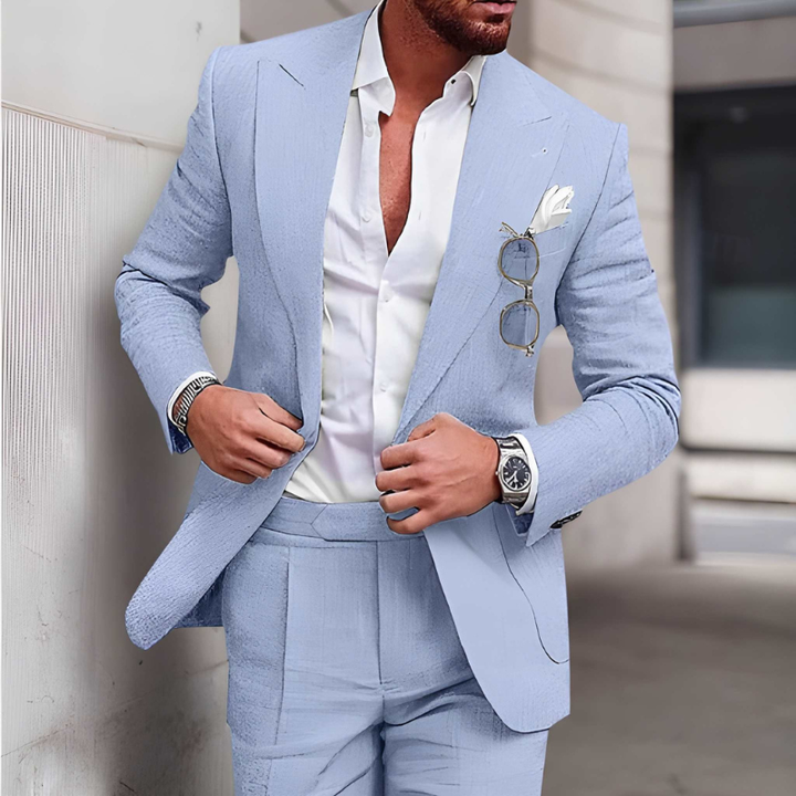 Heren Pak | Modieuze 2-Delige Set & Slim Fit | Elegant Kleding