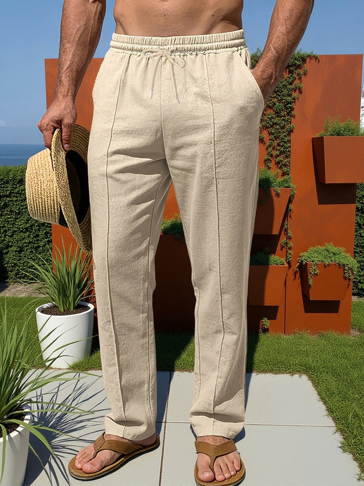 Heren Broek | Straight | Elastische Taille | Zomer