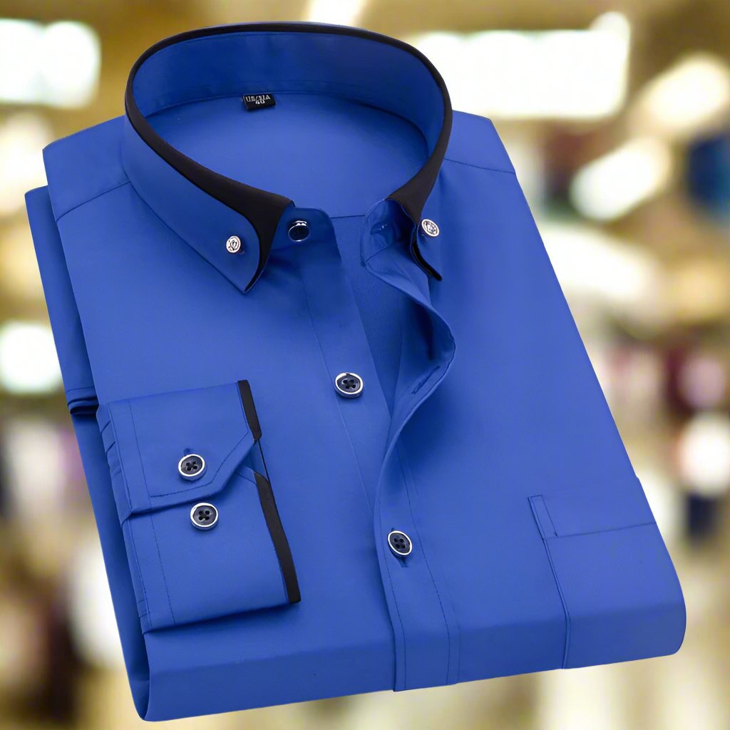 Heren overhemd | Slim Fit & Zakelijk | Formeel Overhemd met Knoopsluiting