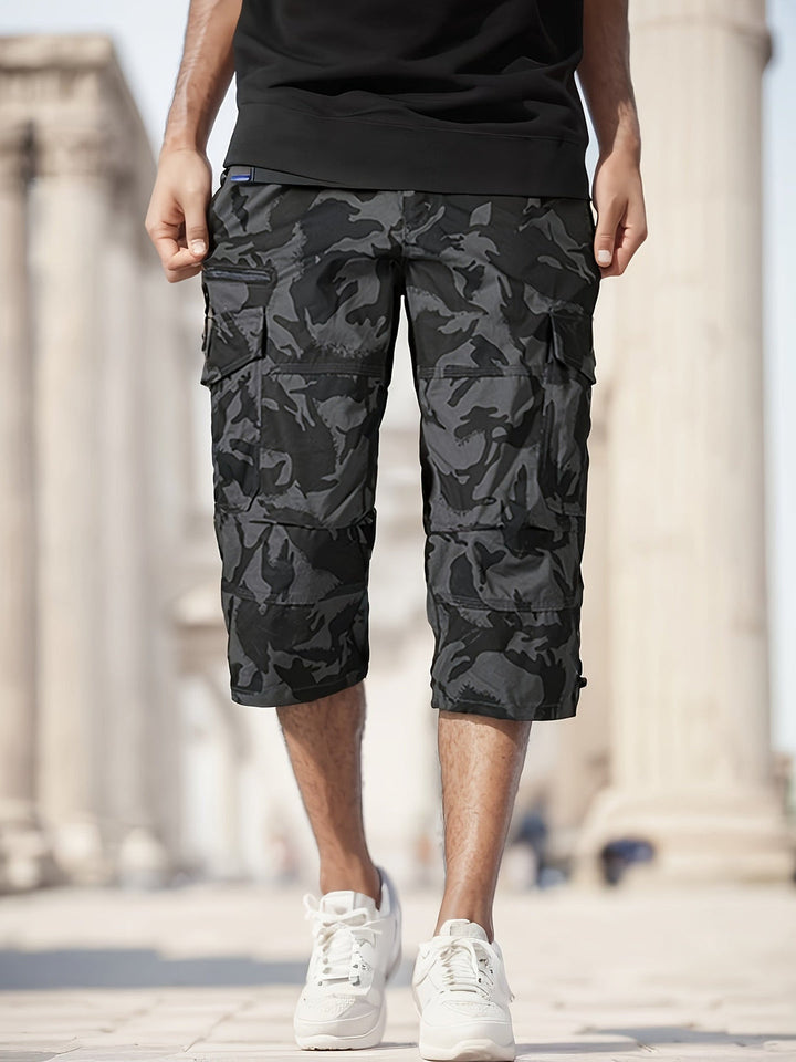 Heren Cargo Shorts | Knie-lengte met Ritszakken | Sportief & Comfortabel | Katoen