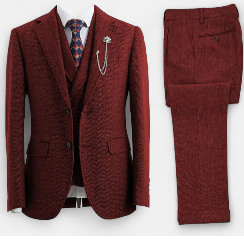 Heren Set | Elegant | Getailleerd Met Knopen | Lente