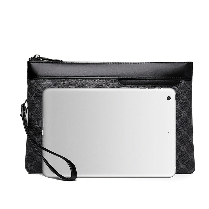 Heren Clutch | PU Leer | Compact & Modieus | Zwart handtas