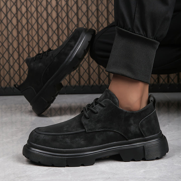 Heren Schoenen | Dikke Zool & Vetersluiting | Antislip & Trendy Zakelijk | PU & EVA