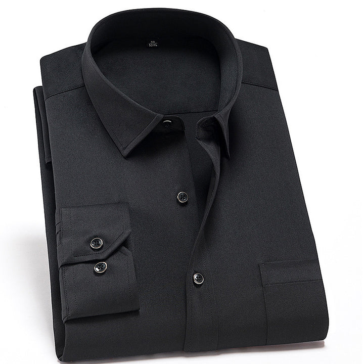 Heren Overhemd | Klassiek & Formeel | Effen Kleur | Katoen-Polyester Blend