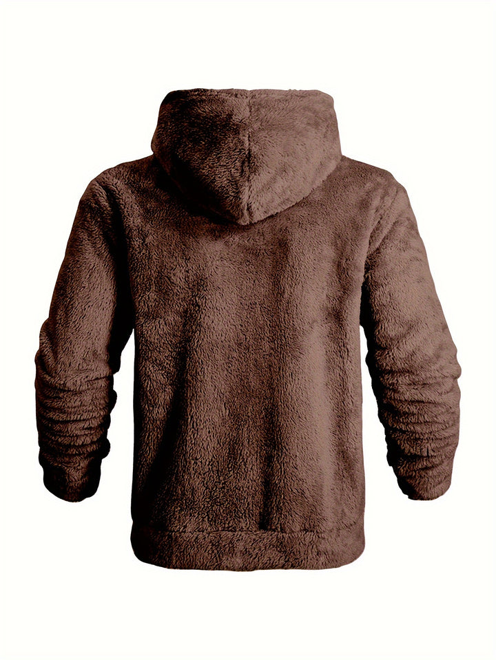 Heren Hoodie | Pluche Fleece | Warm & Comfortabel | Herfst/Winter
