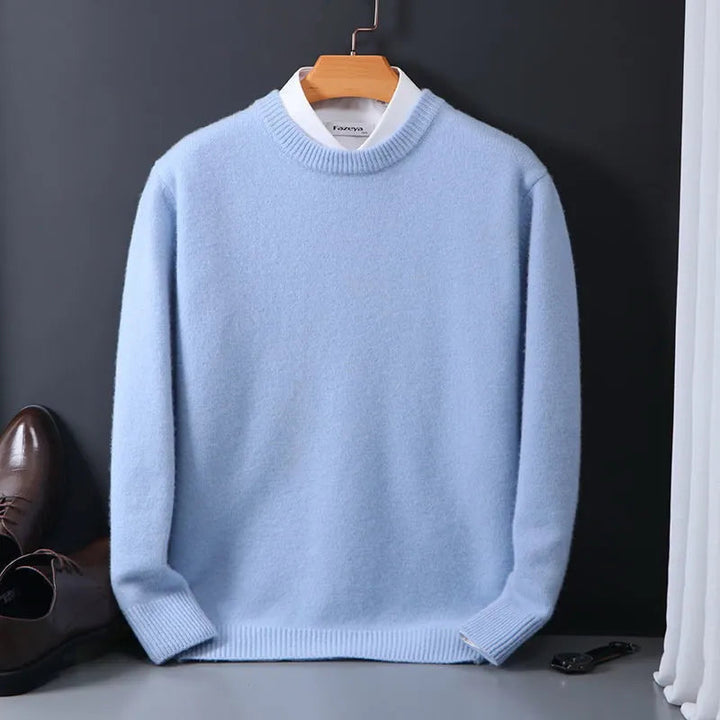 Truien Heren | Ronde Hals | Gebreide Pure Kleur | Casual Business