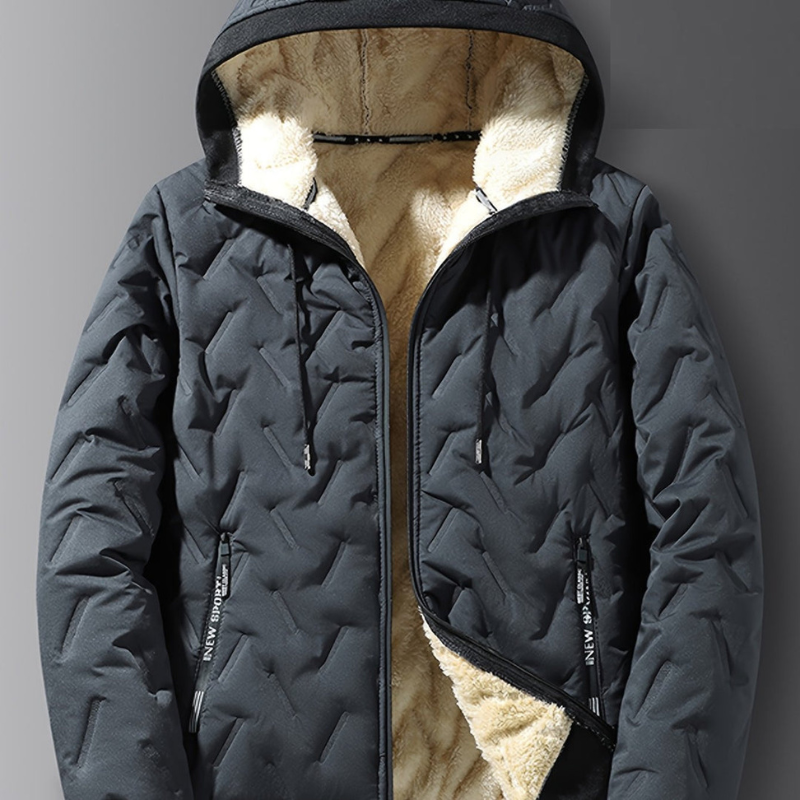 Winterjas Heren | Thermisch Gevoerd | Winddicht Met Capuchon | Loose Fit