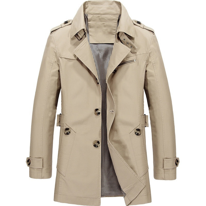 Winterjas Heren | Klassieke Trench Style | Stijlvolle Lange Jas