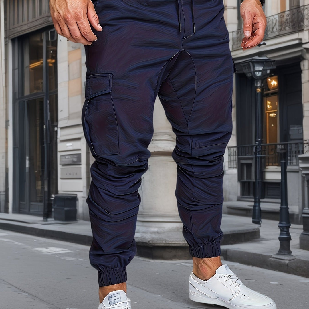 Heren Cargo Broek | Slimfit | Trekkoord | Zomer