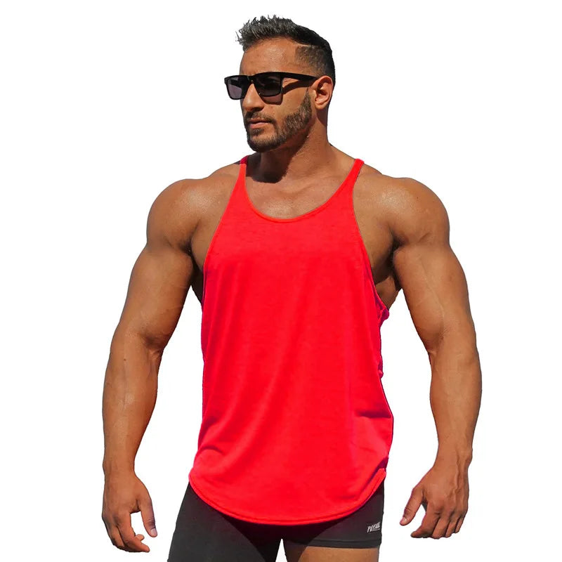Heren Top | Athletic | Mouwloos Ronde Hals | Zomer