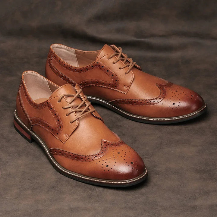 Heren Leren Schoenen | Glanzend Design | Comfort & Duurzaamheid | Vegan Leder