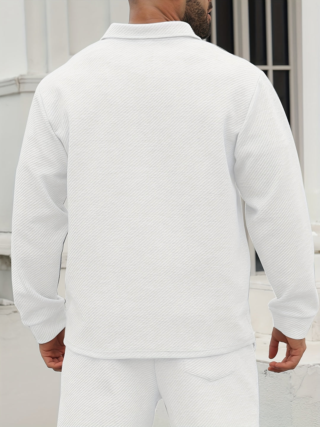Heren Vrijetijdsjas | Casual & Modieus | Licht Elastisch & Geweven | Effen Kleur