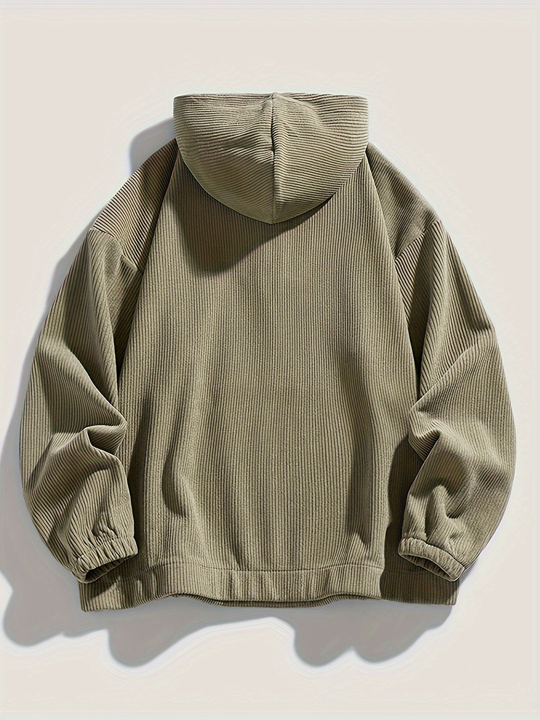 Heren Zip-Up Hoodie | Effen Kleur | Comfortabel & Casual | Polyester