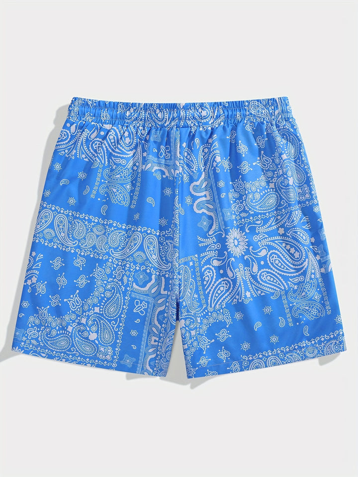 Herenshorts | Paisley Print | Zomers & Trendy | Lichtgewicht Polyester