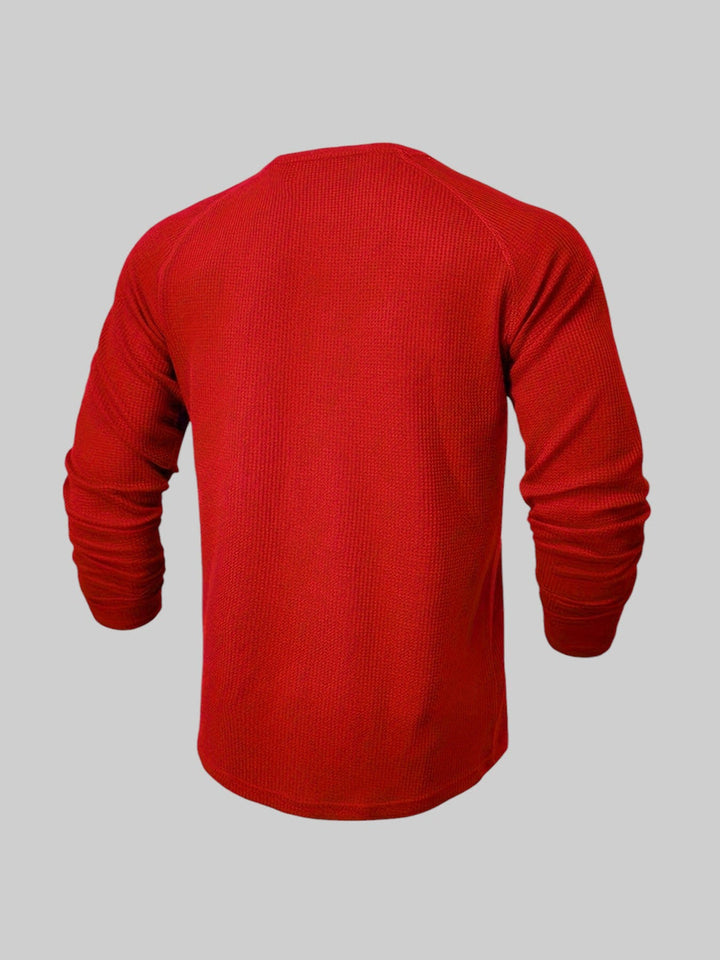 Casual geribd overhemd met lange mouwen voor comfortabele pasvorm en tijdloze stijl | Sep