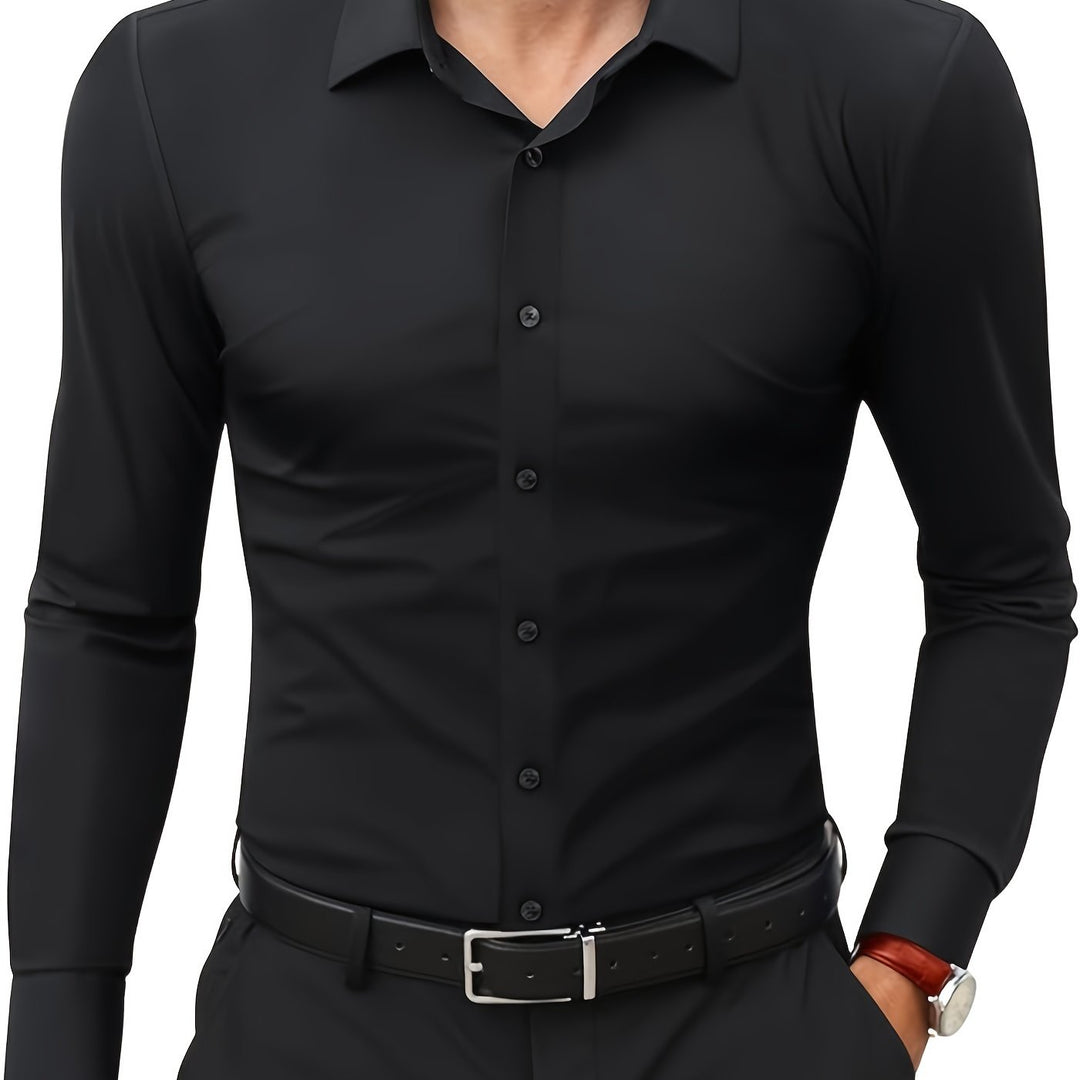 Heren Shirt | Slimfit | Lange Mouw | Zomer