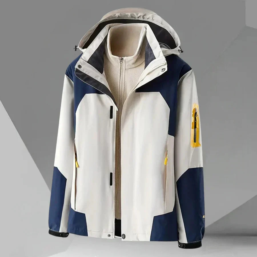 Premium windjack met capuchon voor heren met superieure warmte en moderne elegantie  | Lorenzo