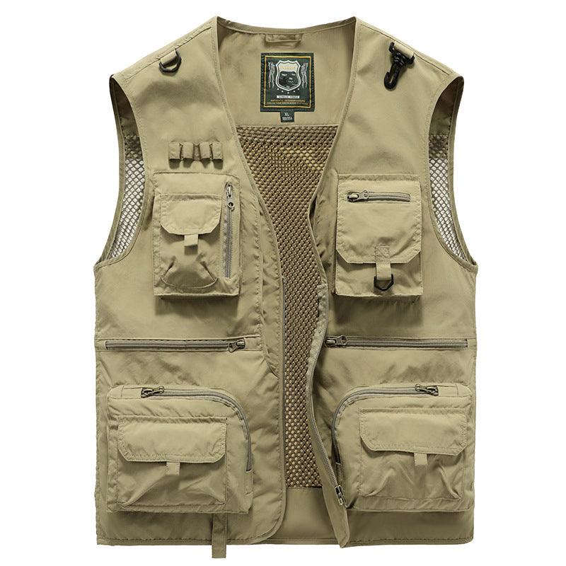 Heren Bodywarmer | Tactisch Werkvest | Mesh & Opbergzakken | Winter