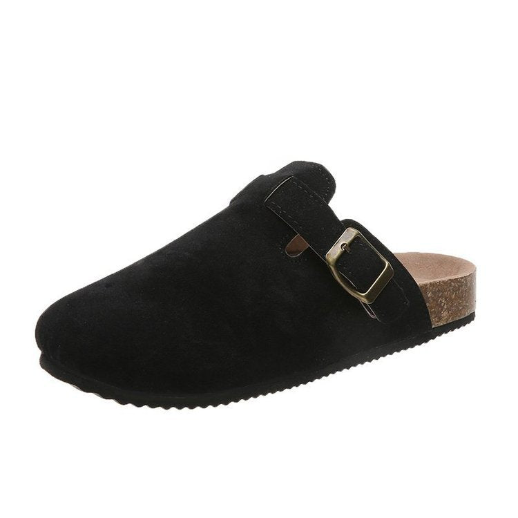 Heren Instapper | Suède Look | Gespsluiting & Comfort Fit | Indoor & Outdoor