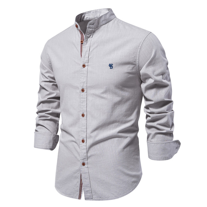 Heren Overhemd | 100% Katoen-Linnen | Casual & Ademend | Lange Mouwen & Reverskraag