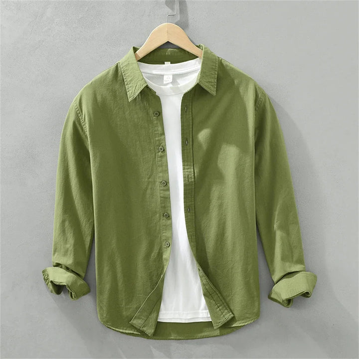 Heren Overhemd | Button Overhemd | Lange Mouwen | Minimalistisch