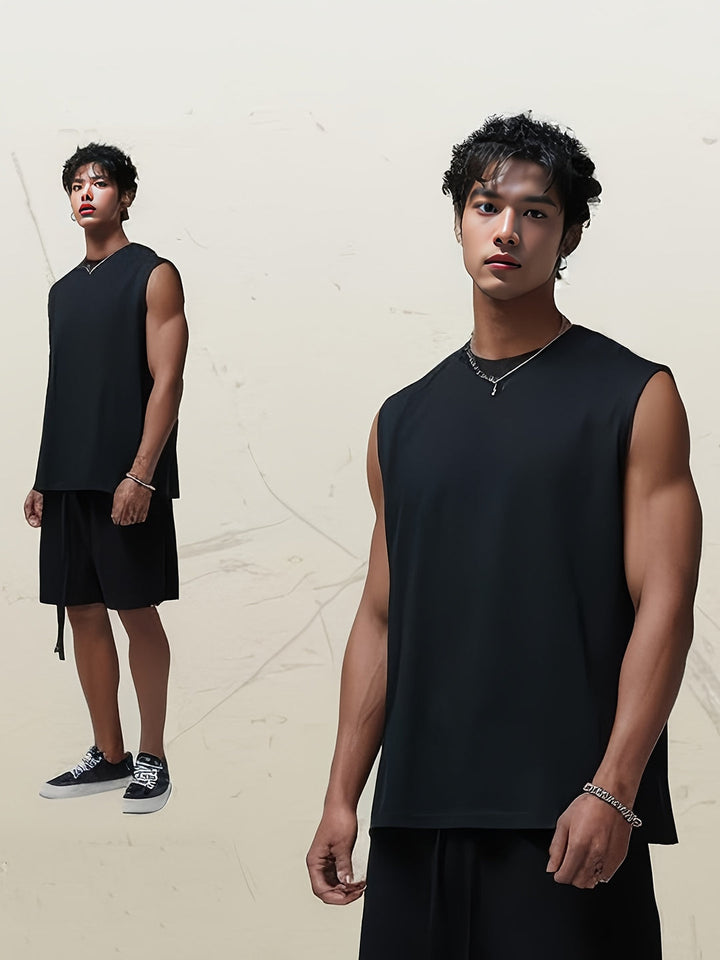Heren Tanktop | Mouwloos & Lichtgewicht | Effen Design | Zomer Casual