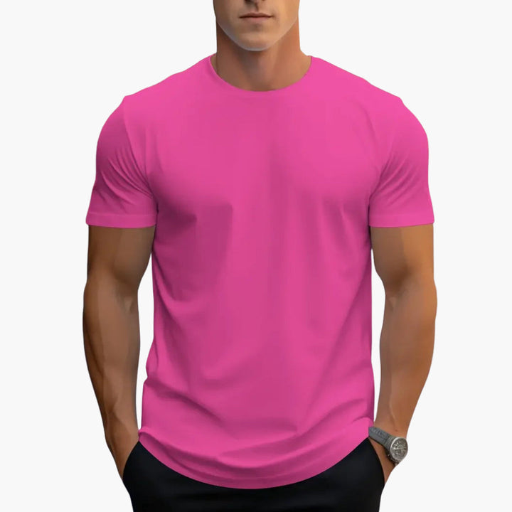Heren T-Shirt | Ronde Hals | Korte Mouwen | Recht