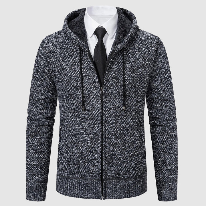 Verfijnd gebreid vest met capuchon voor heren met moeiteloze stijl en comfort | Hidde