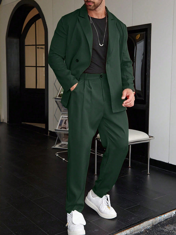 Heren Pak | Slim Fit 2-Delig | Single Breasted & Peak Lapel | Tailored Blazer & Pantalon