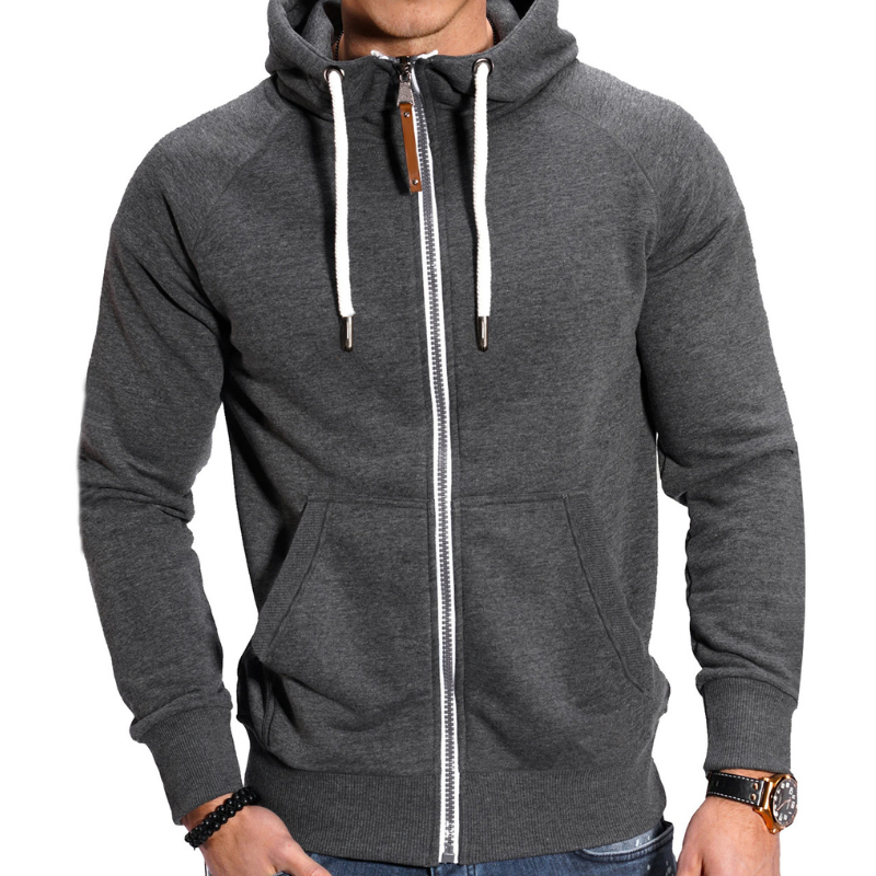 Heren Hoodie | Sportieve Hoodie met Rits | Comfortabel & Casual Kleding