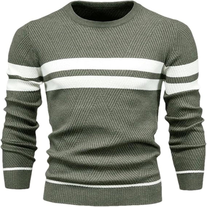 Truien Heren | Warme Gebreide Sweater | Patchwork Design