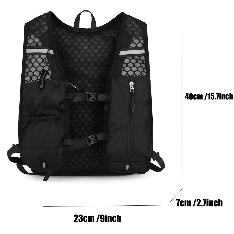 Heren Rugzak | Lichtgewicht & Opvouwbaar | Voor Fietsen, Wandelen & Outdoor Sport | Zwart