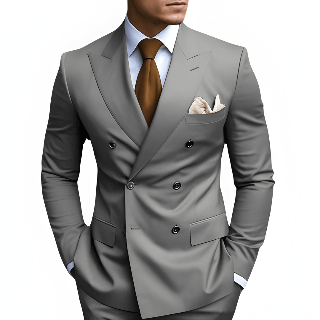 Heren Pak | Dubbele Rij Knopen | Elegante Kleding
