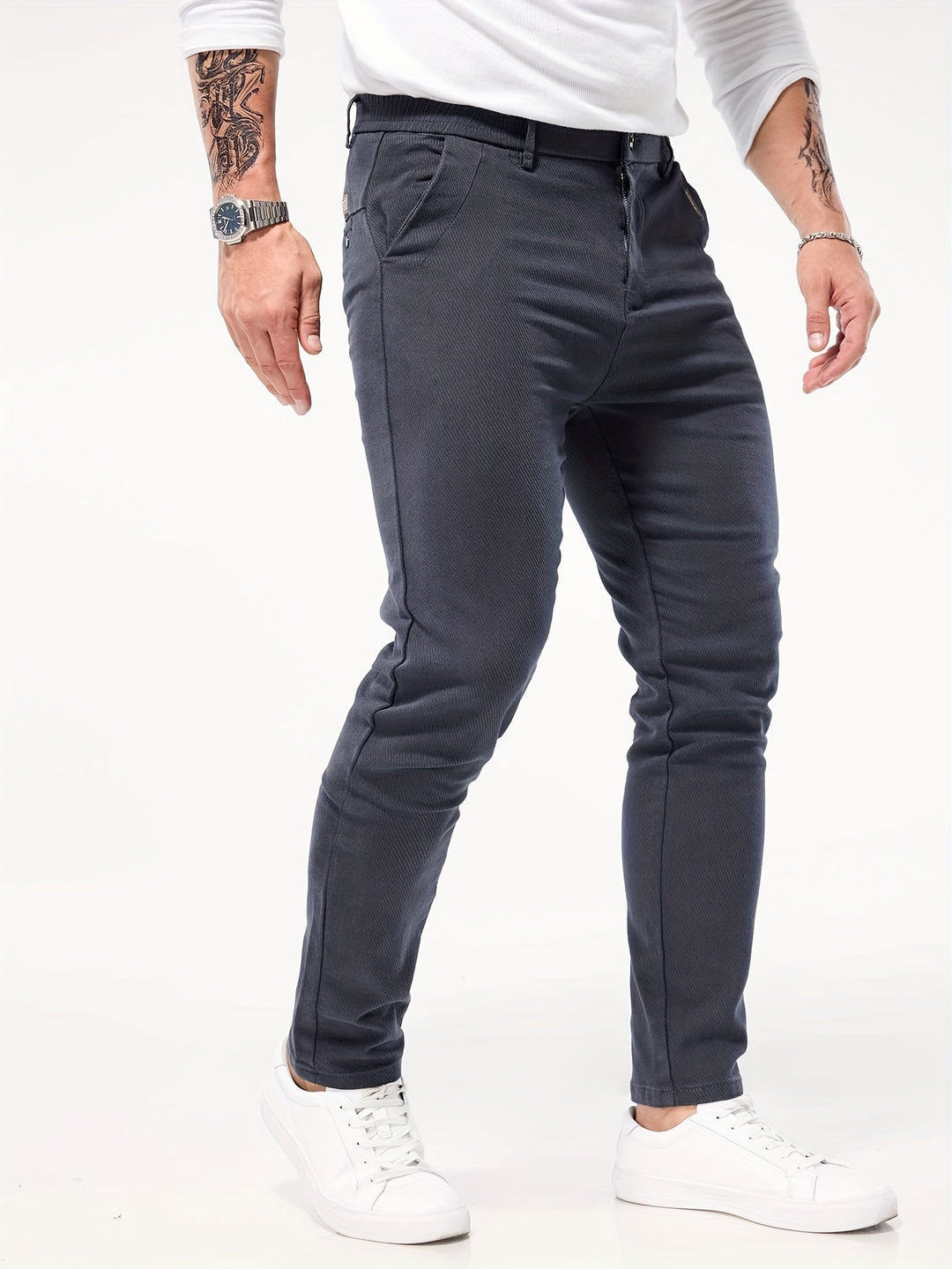 Heren Broek | Slim-Fit & Stretch | Katoenmix & Comfortabel | All-Season