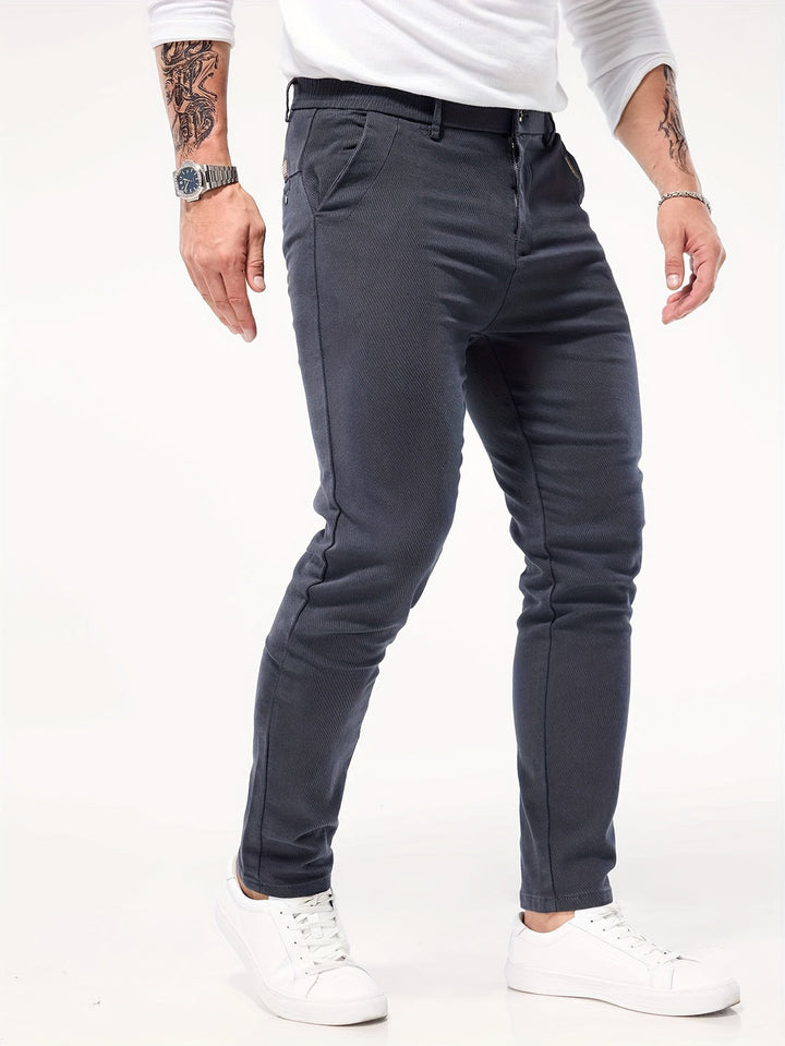 Heren Broek | Slim-Fit & Stretch | Katoenmix & Comfortabel | All-Season